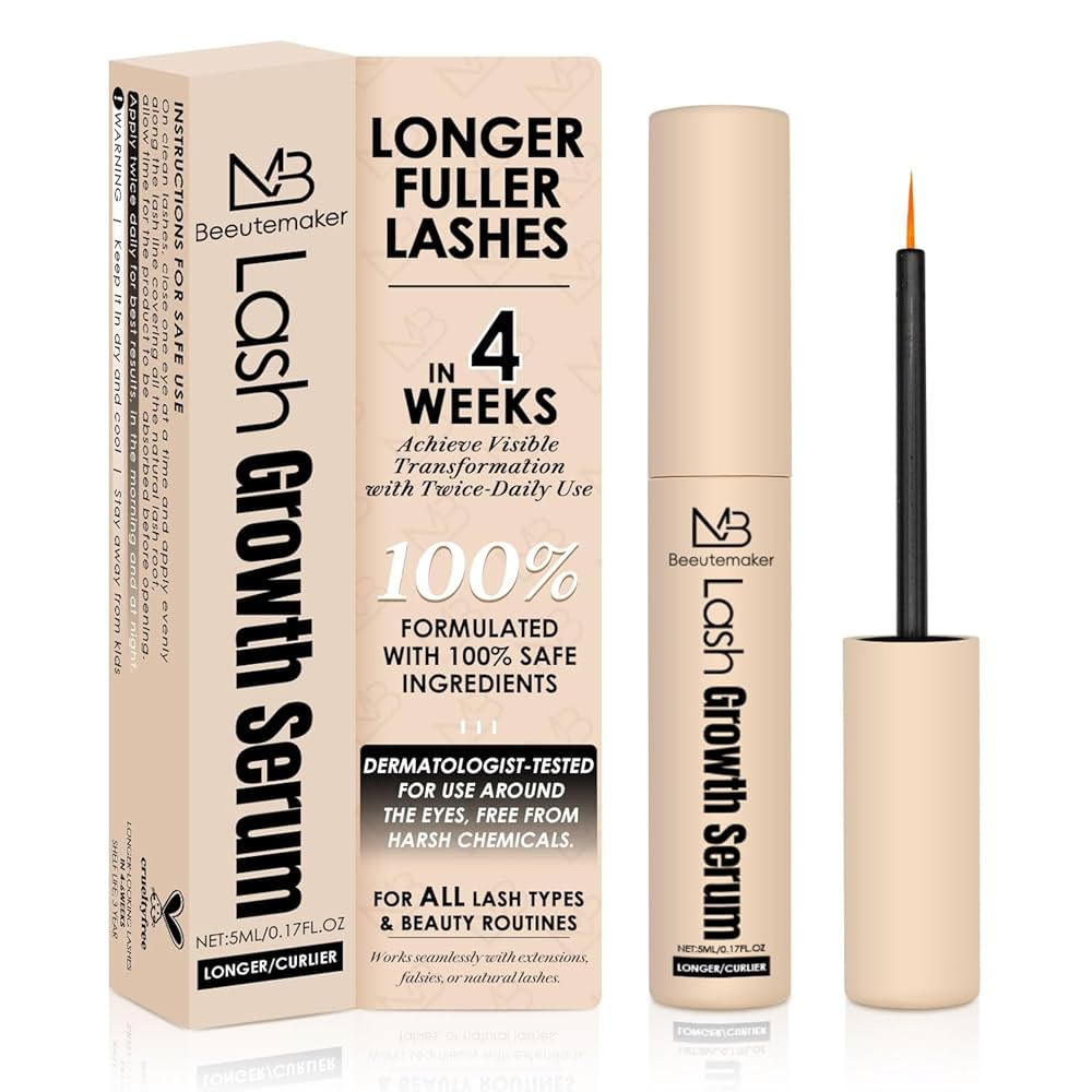 Amazon.com: Beeutemaker Eyelash Growth Serum– 0.17 Fl. Oz